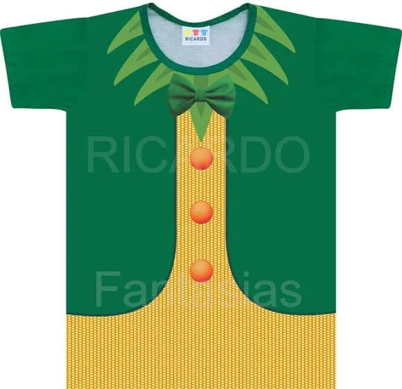 Camiseta Fantasia Boneco de Milho Cientista Sabichão