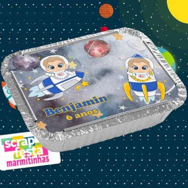 Marmitinhas Personalizadas Festa Espaço Astronauta