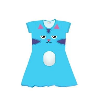 Vestido Infantil Gatuno