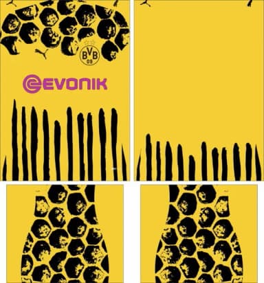 Arte Vetor Camisa Borussia D. Cwc Local 2025