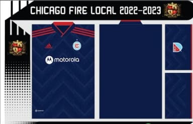 Vetor Da Camisa Chicago Fire Local 2022-2023
