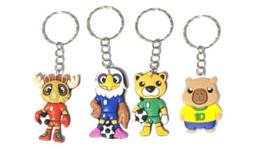 Chaveiro Mascotes da Copa do Mundo Pacote com 465 Unidades