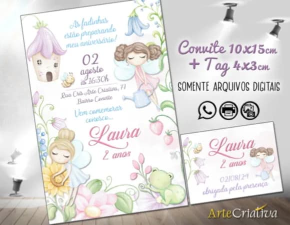 Convite Digital C/tag Jardim das Fadas 10