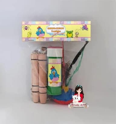 Kit Lembrancinha com Bolha Galinha Pintadinha Candy Color