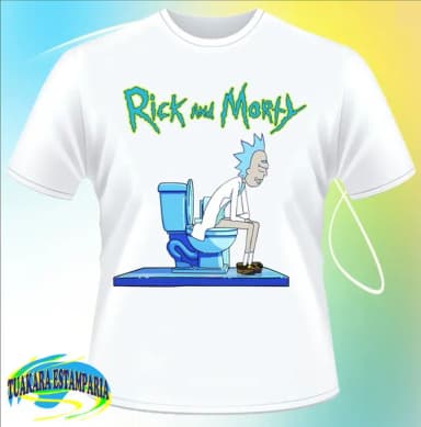 Camiseta Rick And Morty Banheiro 2