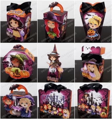 Kit 60 Lembrancinhas Halloween