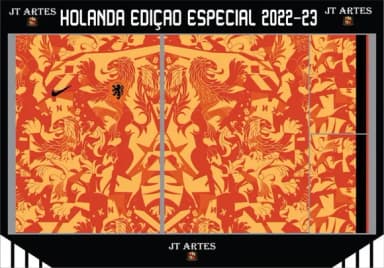 Vetor da Camisa Holanda Ediçao Especial 2022-23