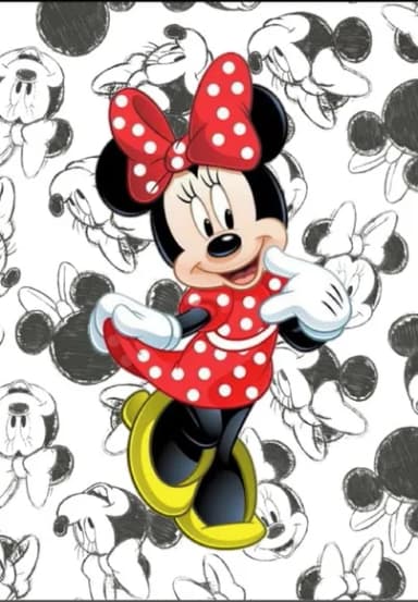 Caderno Colegial Minnie Vermelha