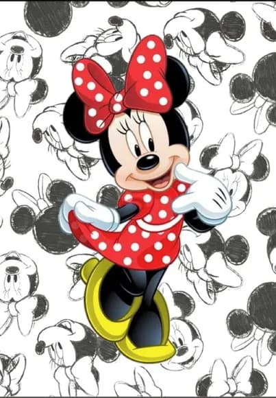 Caderno Colegial Minnie Vermelha