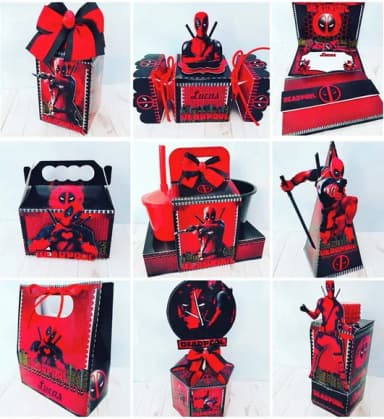 Kit 30 Lembrancinhas Deadpool