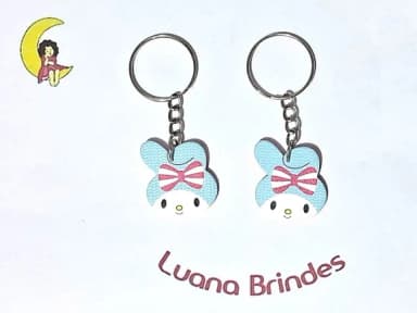 Chaveiro My Melody Acrílico 2,8cm Pacote com 6 Unidades
