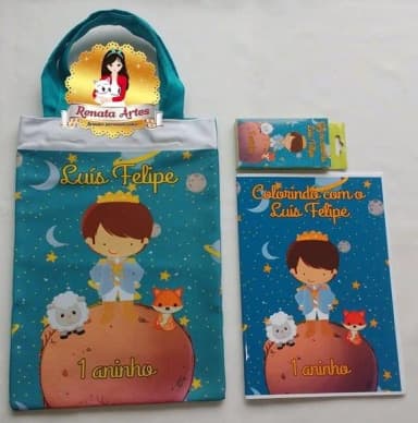 Kit Colorir Na Sacola Pequeno Príncipe 2