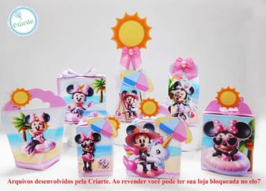 Arquivo de Corte Minnie Pool Party 30