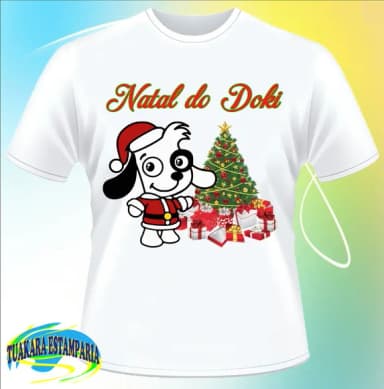 Camiseta Natal do Doki