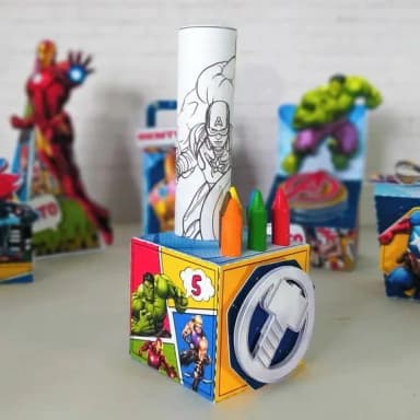 Caixa Kit Colorir - Qualquer Tema