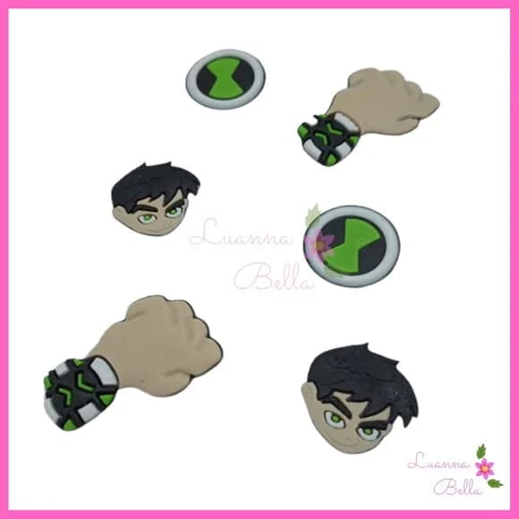 Apliques Ben 10 Variados emborrachados - Pcts c/8 unds