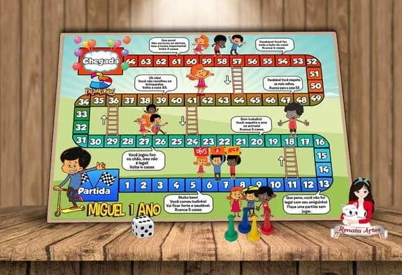 Tabuleiro Educativo Tema 3 Palavrinhas