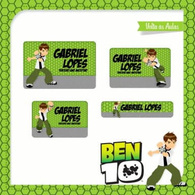 60 Etiquetas Ben 10