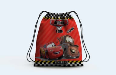 Mochilinha personalizada dos Carros Disney