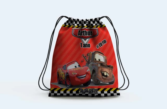 Mochilinha personalizada dos Carros Disney