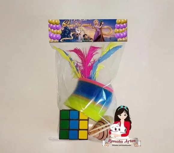 Kit Brinquedos Retrô Tema Rapunzel Enrolados