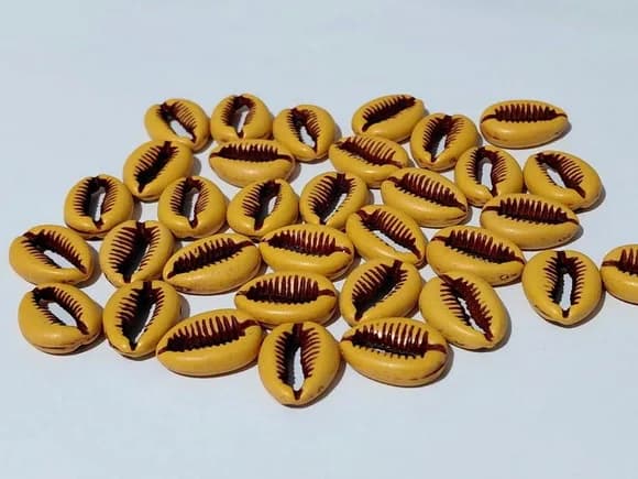 Buzios 18mm de Polipropileno Pacotes com 30 Unidades