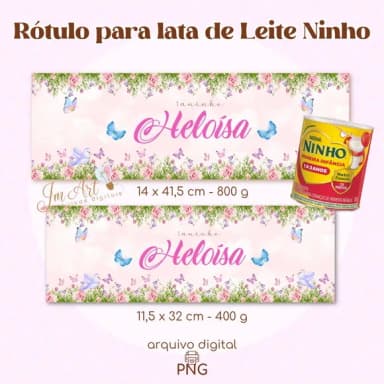 Rótulo Lata de Leite Jardim de Borboletas ( Arquivo Digital)