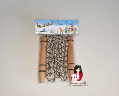 Pula Corda na Lapela Personalizada de Natal