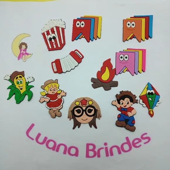 Kit Aplique Festa Junina 4cm 11 Unidades