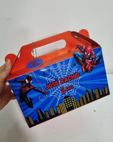 Maleta Personalizada Lembrancinha Homem-Aranha