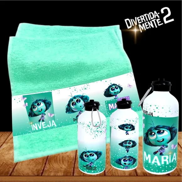 Kit Toalhinha com Garrafa Personalizada