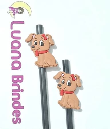 Lápis com Ponteira Cachorrinha Marrom Pacotes com 6 Unidades