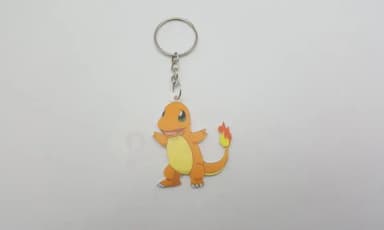 Chaveiros Pokémon Charmander em Acrílico Uv 3 Unidades