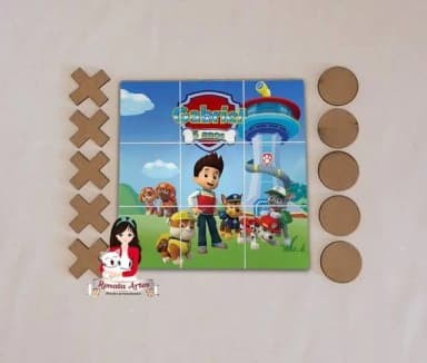 Jogo da Velha Personalizado Patrulha Canina