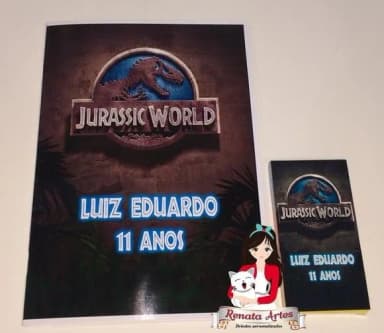 Revista de Colorir c/ Giz Jurassic World
