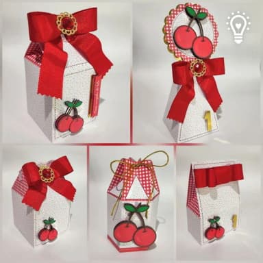 Kit 60 Lembrancinhas Cerejinha