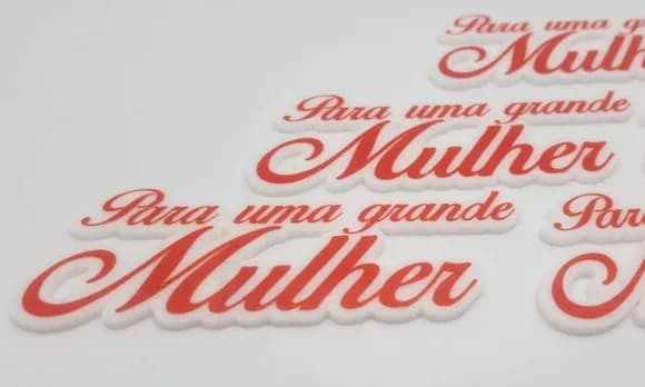 3 Plaquinhas "para Uma Grande Mulher" em Acrílico U.v.