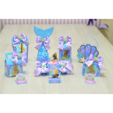 Kit Lembrancinhas Sereia Dourada