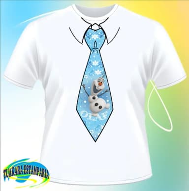 Camiseta Gravata Olaf