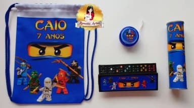 Ninjago - Kit Jogos na Mochila Ninjago Azul