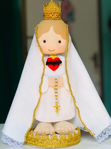 Nossa Senhora de Fatima  em feltro