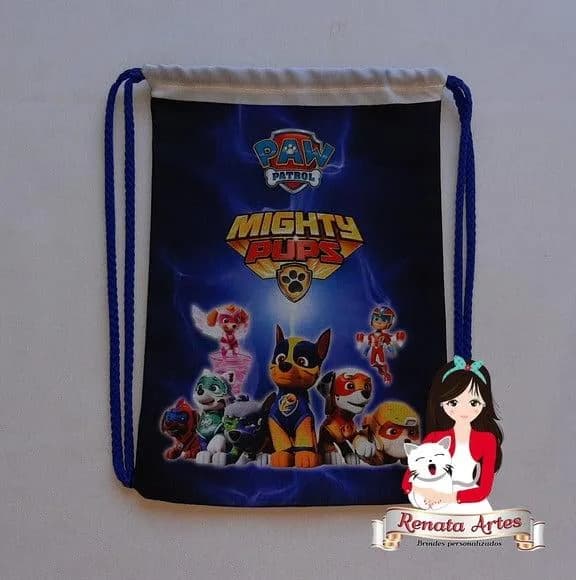 Mochila de Tecido Personalizada Super Filhotes