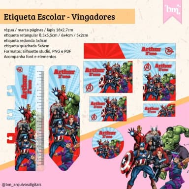 60 Etiquetas Escolares