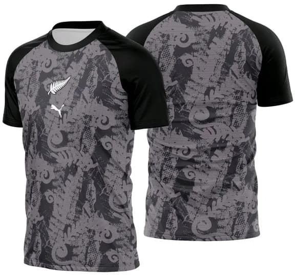 Arte Vetor Camisa Nova Zelanda Pre-jogo 2026
