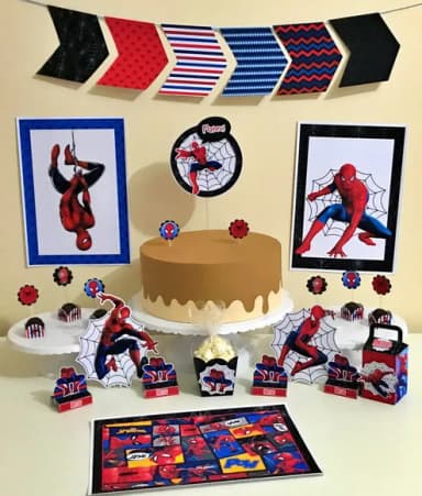 Kit 30 Lembrancinhas Homem Aranha