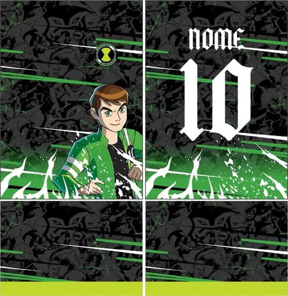 Arte Vetor Camisa Interclasse Ben 10 Mod-438