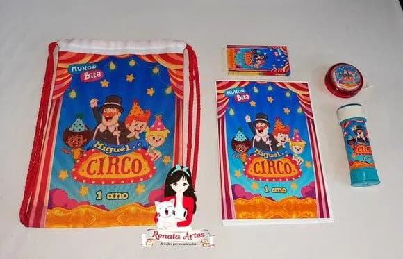 Kit Alegria na Mochila Mundo Bita no Circo