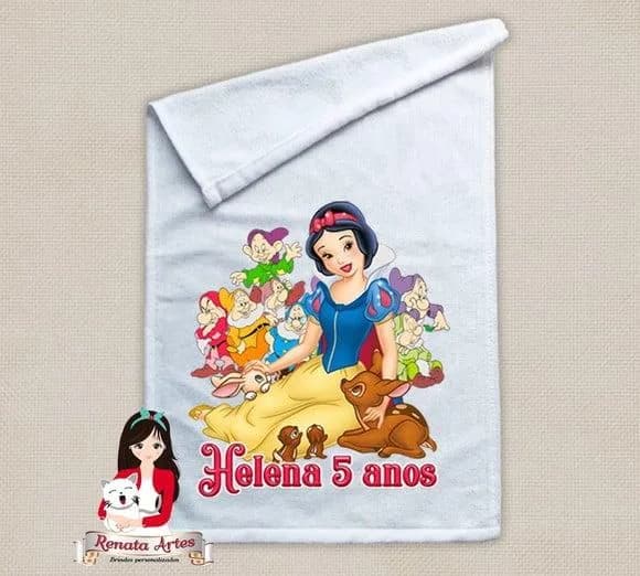Toalhinha Personalizada Branca de Neve