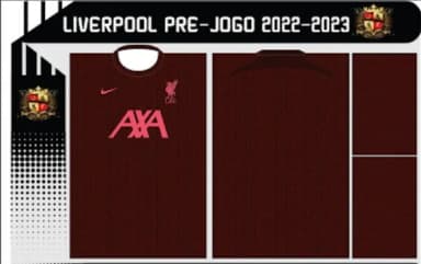 Vetor Da Camisa Do Liverpool Visita 2022/2023