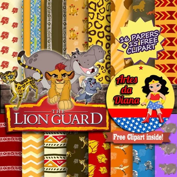 Kit Digital The Lion Guard - A Guarda do Leão